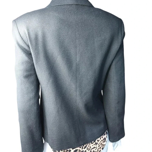 Dumas Womens Blazer 100% Pure Wool Zipper Closure Size 8 - Picture 6 of 14